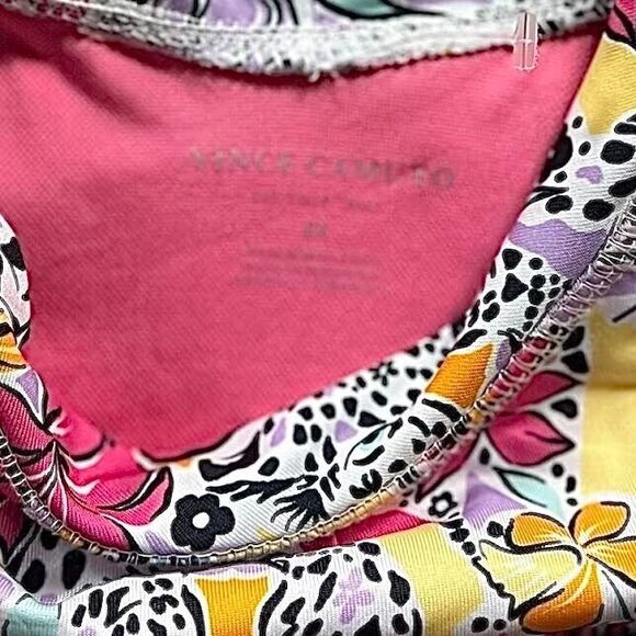 Vince Camuto Girl's Floral Tropical Jungle Print Rashguard SPF 50 Swim T… - Picture 2 of 12